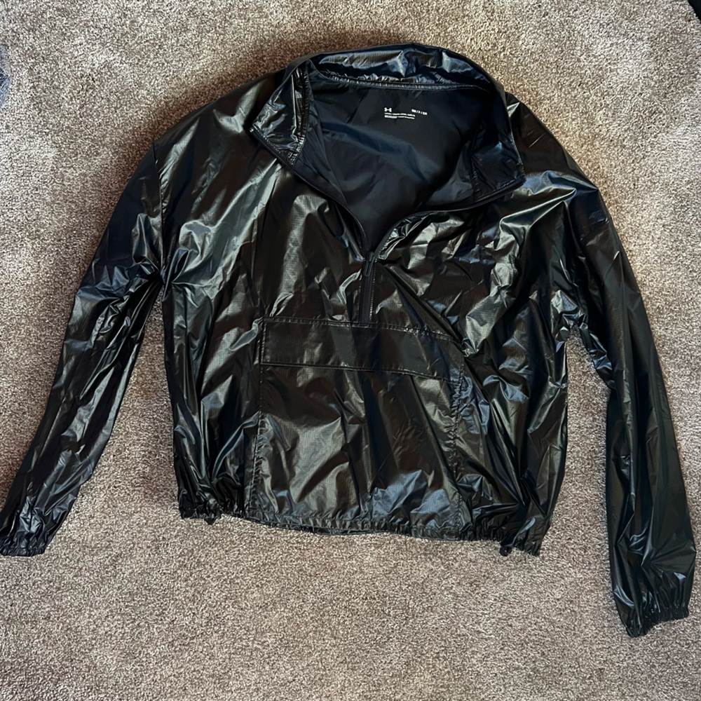 Under armour black thin coat xs